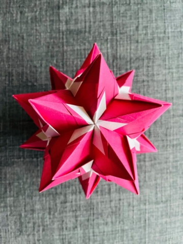 Origami, Kusudama, Kenanga, Usman Rosyidhi, Pink